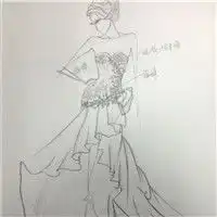 手绘素描情侣头像单人微信头像图片大全
