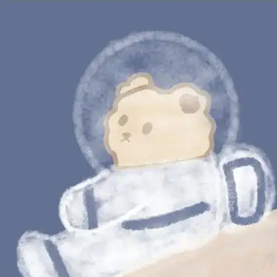 治愈系蓝色的风景头像
