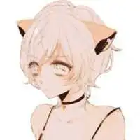动漫呆萌猫耳女生头像
