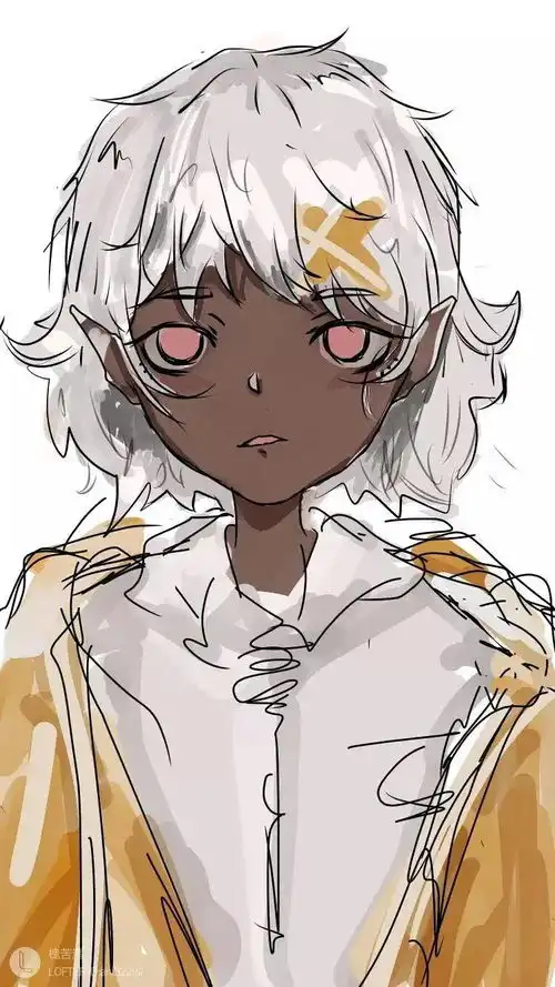 动漫插画黑皮系列头像
