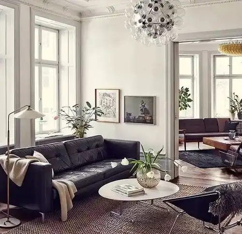 elle杂志做的陈设空间,营造出新古典主义的内涵与质感
