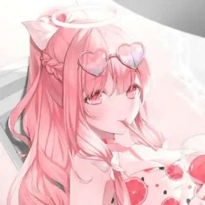 动漫女孩头像呆萌可爱,好想再挽留再保存不分分享来
