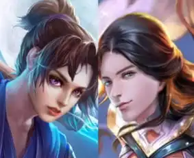 王者荣耀cp英雄互相换脸,露娜帅气李白美翻发现了什么
