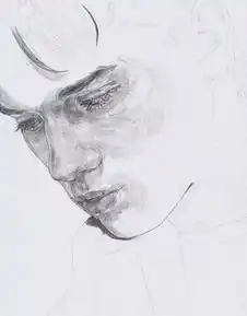 画法轻松特别的速写素描头像
