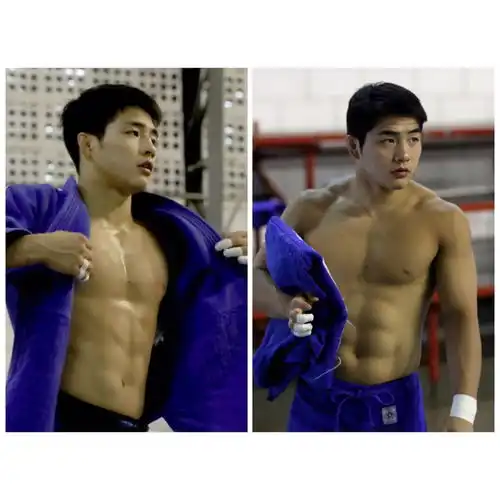 韩国柔道大奶狗安昌林,超帅超萌的可爱男孩
