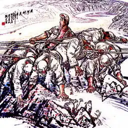国画家刘文西放笔黄土高原
