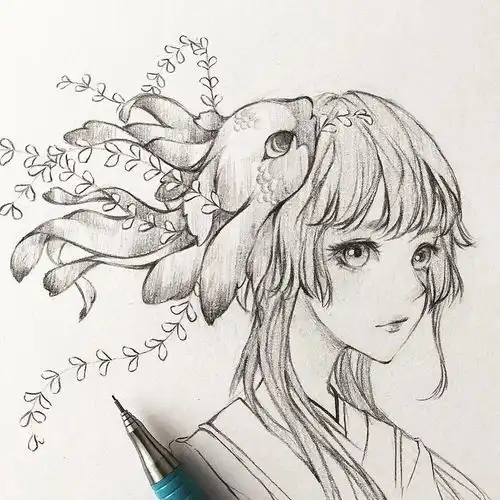 素材动漫手绘线稿来啦,一起来画吧
