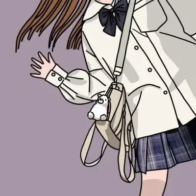 唐崎夜雨jk女孩的手绘头像画师卡通动漫头像我要个性网
