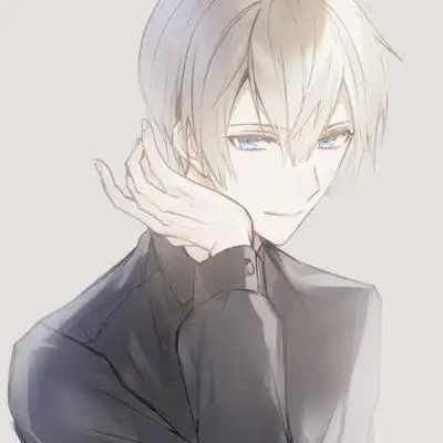 冷酷帅气侧脸动漫男生头像,卡通头像图片
