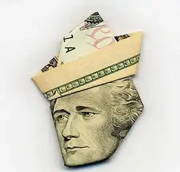 高手用纸币折出来的头像
