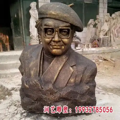 湖南青铜雕塑名人孔繁森铜雕名人铜雕加工厂润艺雕塑
