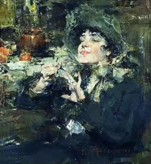 欣赏俄罗斯画家尼古拉费欣经典油画作品
