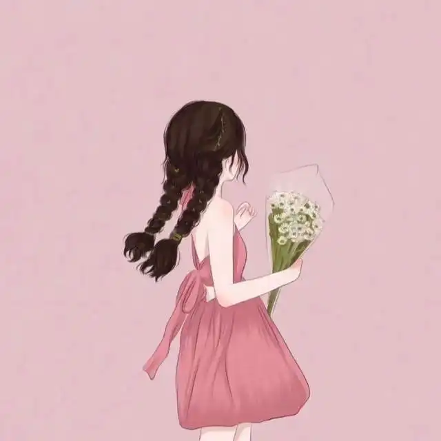 超美超可爱的手绘女生闺蜜头像
