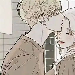 情侣头像有你在身边就很安心
