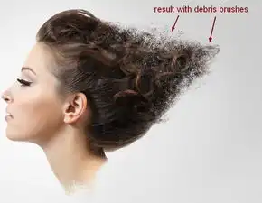 合成被羽毛打散效果的人物头像设计的photoshop教程
