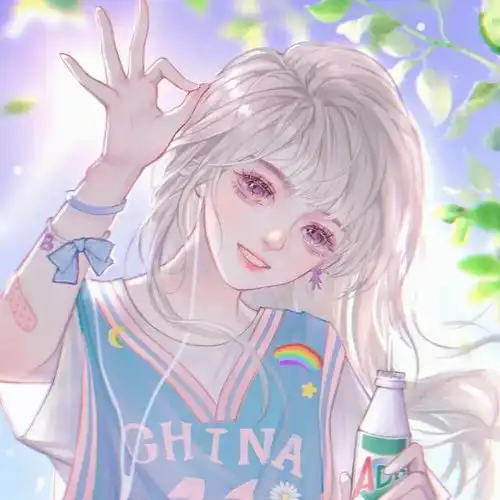 动漫女生头像快乐的秘诀就是停止胡思乱想
