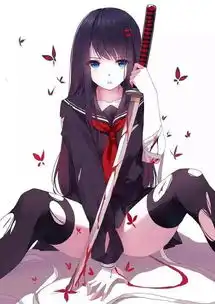 二次元动漫美图,水手服少女

