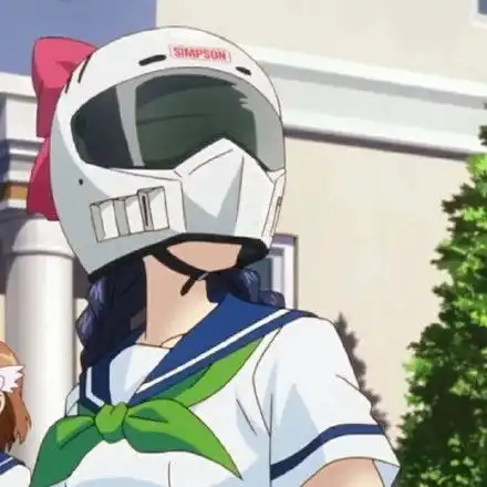 动漫女头爆音少女头盔少女头像
