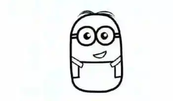 每日一画神偷奶爸3小黄人简笔画来啦,萌翻的小黄豆
