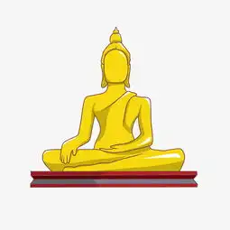 金黄如来佛坐立插画图片素材其他格式下载动漫人物大全
