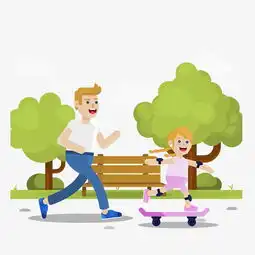 卡通父女矢量素材图片素材其他格式下载动漫人物大全
