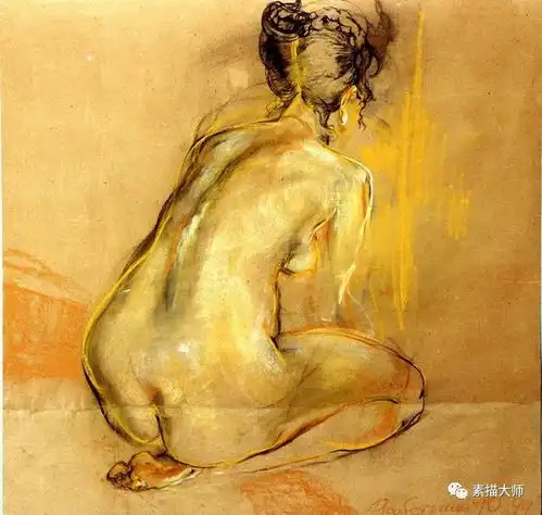 俄列宾美术学院素描集5
