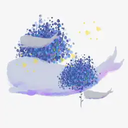 蓝色白色系清新手绘风海豚免抠图片素材其他格式下载动漫人物大全
