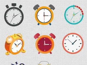 手绘欧式卡通闹钟时间海报素材背景图片
