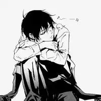 漫画女孩苦笑图片唯美
