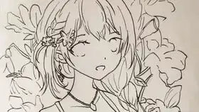 是漫画特写分镜手绘勾线
