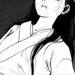黑色丧女头像黑白丧头像二次元
