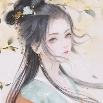 唐崎夜雨唯美古风手绘美人插画
