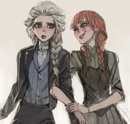 各国粉丝cos冰雪奇缘yy姐妹百合情
