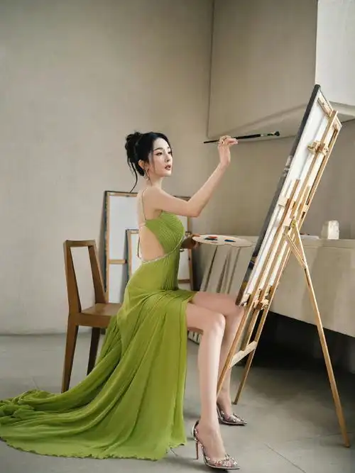 杨幂还是那么敢穿,掐腰裙风情万种,曲线柴而不瘦很风韵
