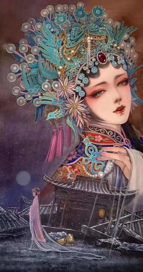 好看的古风戏子壁纸
