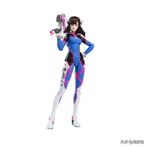 369元到手,守望先锋d.va可动型游戏人偶手办,标配悬空专用支架
