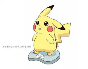 称体重的皮卡丘很伤心
