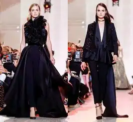 仙女裙与国模,eliesaab巴黎高定秀场,五位中国模特登台走秀

