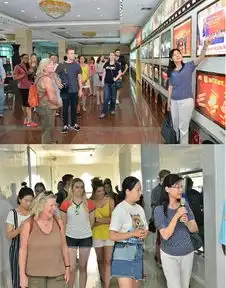 美国贝尔蒙特大学学生团赴双汇总部参观游学
