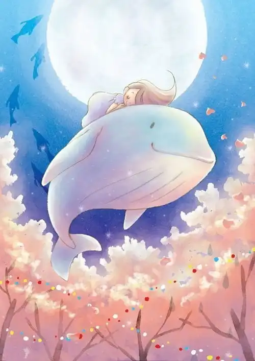 这组小清新手绘水彩插画,做壁纸绝美
