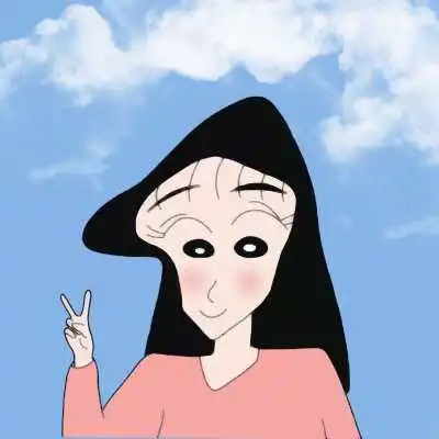 两张一对动漫蜡笔小新爱人头像
