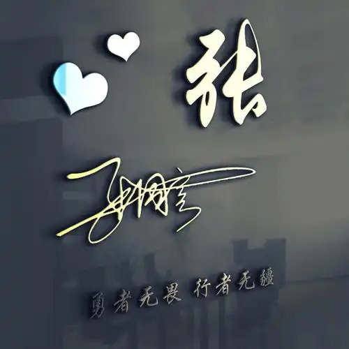 用你的姓氏名字制作微信头像,33张高清潮流励志签名头像,带走
