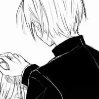 高质量黑白动漫情头头像,情侣头像图片
