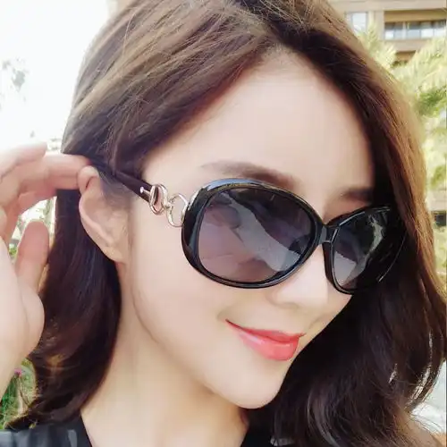太阳镜女士潮2019新款大框圆脸墨镜开车长脸前卫墨镜
