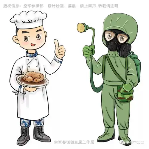 蓝蓝和天天精彩上线空军参谋部发布蓝天系列表情包
