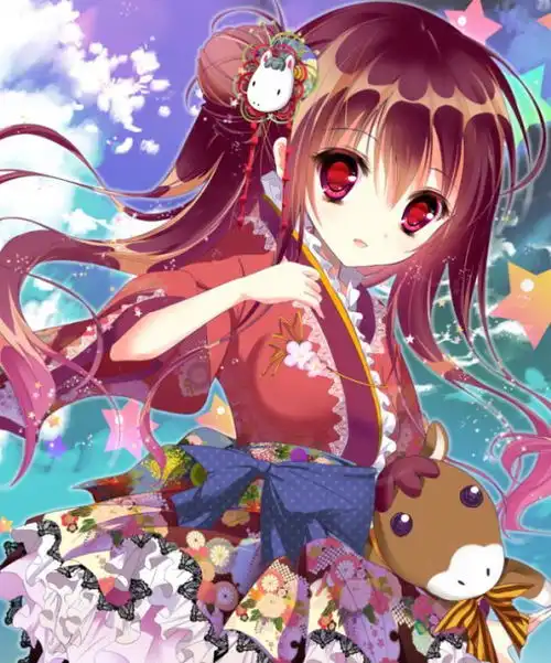 二次元动漫美图打扮华丽,动感迷人的漂亮女生
