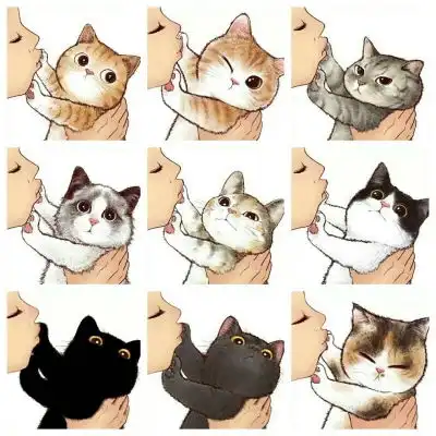 猫咪卡通动漫头像
