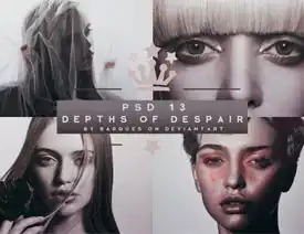 人像暗黑系冷色艺术效果psd图层下载列表专业的ps教程网missyuan.net
