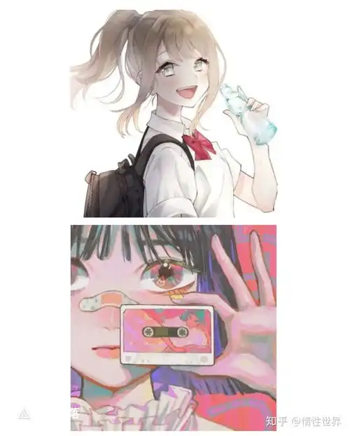 女生头像微丧动漫女头
