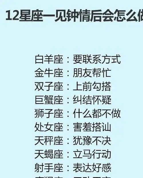 12星座男生最适合做什么12星座发火时的样子
